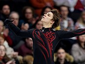 �eský krasobrusla� Georgii Reshtenko b�hem krátkého programu na ME.