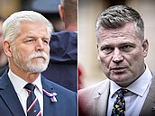 Prezident Petr Pavel a �estný prezident Motorist� sob� Filip Turek