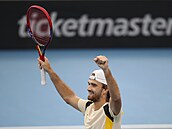 Radost Tomá�e Machá�e ve finále v Adelaide.