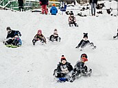 Prahu zasáhlo intenzivní sn�ení. (9. ledna 2026)