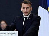 Macron nav�tívil vojenskou základnu v Istres na Jihu Francie (15. ledna 2026)
