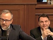 Ministr zahrani�í Petr Macinka na jednání Poslanecké sn�movny. (14. ledna 2025)