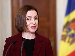Moldavská prezidentka Maia Sanduová (15. prosince 2025)