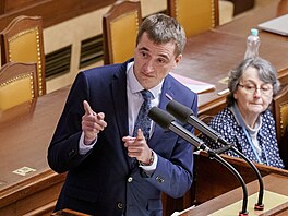 Jednání Poslanecké sn�movny. Na snímku Luká� Vl�ek (STAN). (16. ledna 2026)