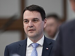 Tisková konference po jednání vlády. Na snímku ministr zahrani�í Petr Macinka....