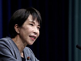 Japonská premiérka Sanae Takai�iová za Liberáln� demokratickou stranu funkci...