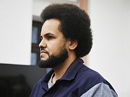 Dominik Feri v jednací síni Okresního soudu v Teplicích. (15. ledna 2026)