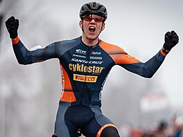 Kry�tof Ba�ant vít�zí na cyklokrosovém mistrovství republiky v Ostrav�.