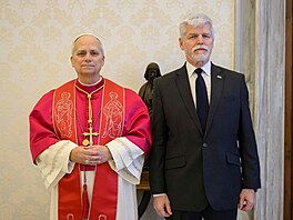 Prezident Petr Pavel p�i setkání s pape�em Lvem XIV. (19. ledna 2026)