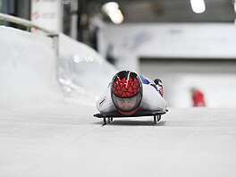 Anna Fernstädtová b�hem 1. kola závodu v Altenbergu.