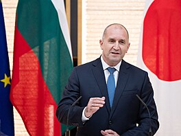 Bulharský prezident Rumen Radev (20. kv�tna 2025)