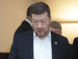 P�edseda Sn�movny a SPD Tomio Okamura p�ed hlasováním o d�v��e vlád� (13. ledna...