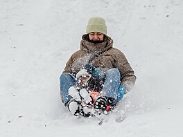 Prahu zasáhlo intenzivní sn�ení. (9. ledna 2026)