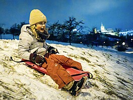 Prahu zasáhlo intenzivní sn�ení. (9. ledna 2026)