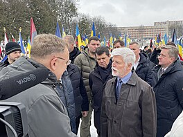 Petr Pavel se p�i náv�t�v� Ukrajiny zú�astnil pietního aktu na Ly�akivském...