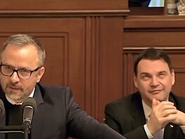 Ministr zahrani�í Petr Macinka na jednání Poslanecké sn�movny. (14. ledna 2025)