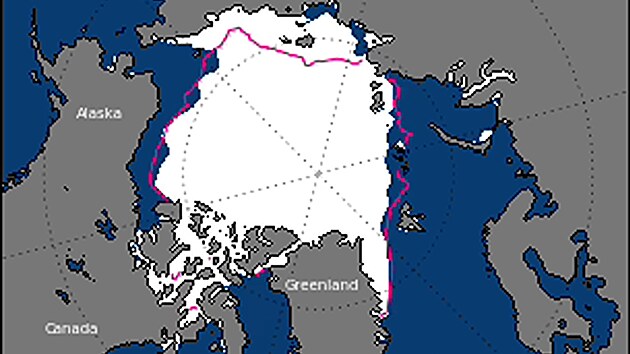 Ledov� pokryt� Arktidy v z��� roku 1971