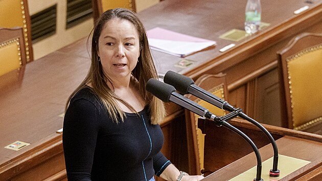 Jedn�n� Poslaneck� sn�movny. Na sn�mku Michaela �ebelov� (STAN). (16. ledna 2026)