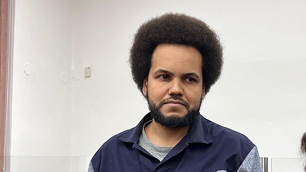 Dominik Feri v jednac� s�ni Okresn�ho soudu v Teplic�ch (15. ledna 2026)