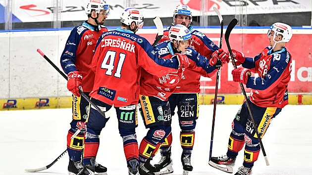 Hr��i Pardubic se raduj� z branky �esk�m Bud�jovic�m.