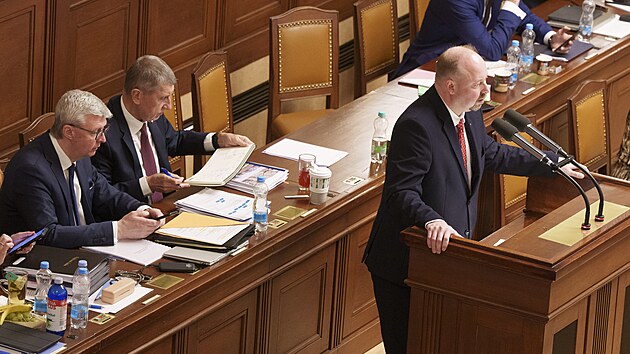 Sch�ze Poslaneck� sn�movny. Na sn�mku Jeron�m Tejc, ministr spravedlnosti. (13. ledna 2026)