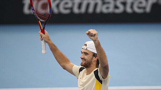 Radost Tom�e Mach��e ve fin�le v Adelaide.