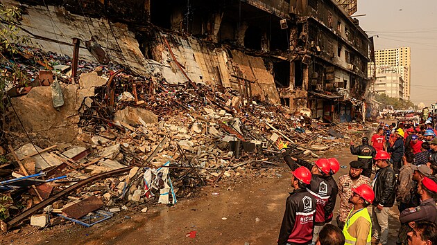 P�i po��ru n�kupn�ho centra v Kar��� na jihu P�kist�nu zahynulo nejm�n� 21 lid�. (19. ledna 2026)