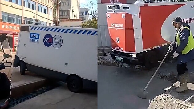 Bezpilotní dodávky v �ín� se staly virálními kv�li zp�sobování chaosu na...