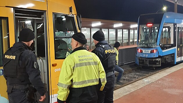 Sr�ka dvou tramvaj� v Ostrav� (19. ledna 2026)