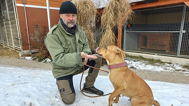 Vladim�r K�ssl s jedn�m ze ps� sv�ho �tulku (12. ledna 2026)