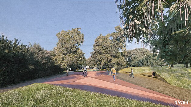 Budouc� podobu parku a �pravu prostranstv� p�ed m�stn� Z�kladn� �kolou Kladsk� projedn�vali z�stupci radnice s ve�ejnost� na ja�e 2023.