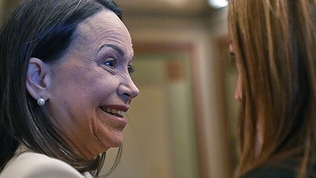 Machadov� ve �tvrtek nav�t�vila americk� Sen�t i B�l� d�m, s�dlo prezidenta Trumpa (15. ledna 2026)