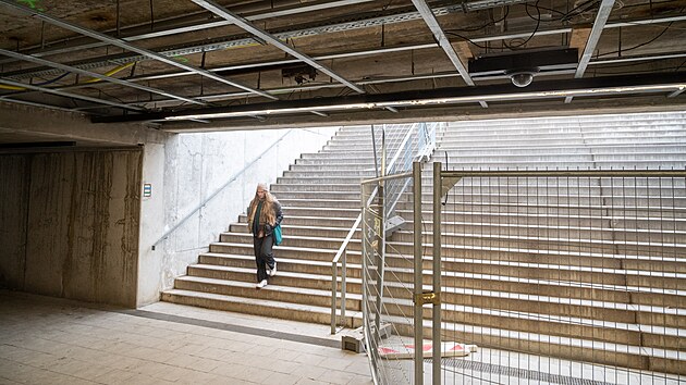 Zl�nsk� magistr�t opravuje podchod na n�m�st� Pr�ce. (leden 2026)