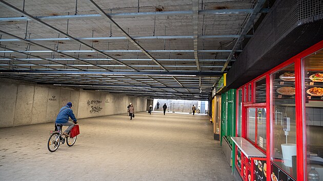 Zl�nsk� magistr�t opravuje podchod na n�m�st� Pr�ce. (leden 2026)