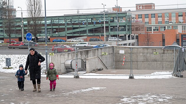 Zl�nsk� magistr�t opravuje podchod na n�m�st� Pr�ce. (leden 2026)