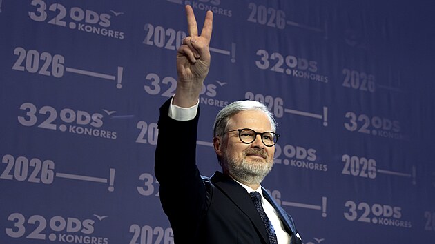 Petr Fiala na kongresu ODS. (17. ledna 2026)