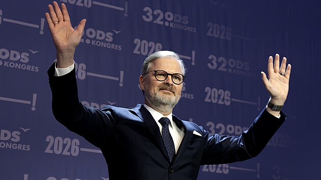 Petr Fiala na kongresu ODS. (17. ledna 2026)