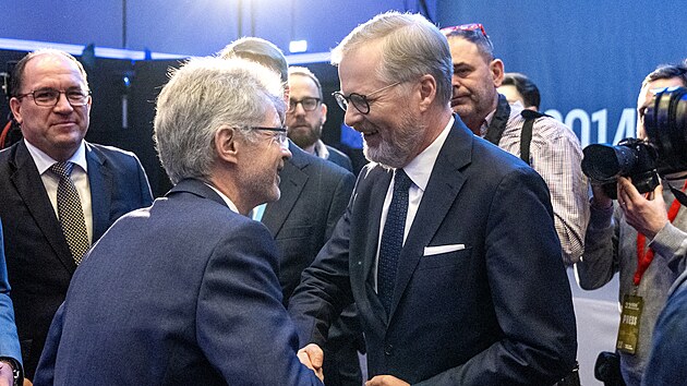 Petr Fiala a Milo� Vystr�il na kongresu ODS. (17. ledna 2026)