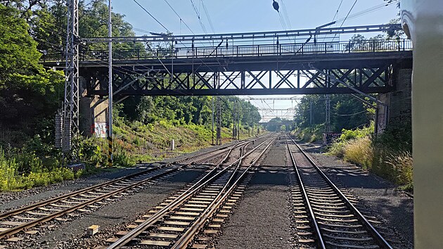 Slavkovsk� zhlav� stanice Bla�ovice.