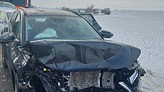 Na VysoÄ�inÄ�, kterou zasáhla ledovka, se do poledne stalo 30 dopravn�­ch nehod