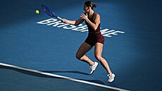 Marta Kos�uková ve finále turnaje v Brisbane.