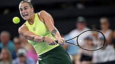 Aryna Sabalenková ve finále turnaje v Brisbane.