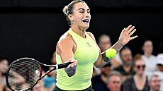 Aryna Sabalenková ve finále turnaje v Brisbane.