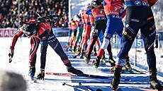 Isak Leknes Frey z Norska se trochu zapotácel, ale  nakonec se svým týmem...