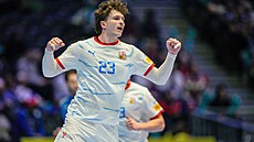 Josef Joná� se raduje z úsp�né akce v utkání proti Ukrajin�.