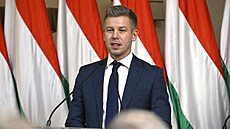 V�dce ma�arské opozice Péter Magyar (5. ledna 2026)