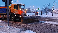 Ranní sn�ení v Praze. Zli�ín. (10. ledna 2026)