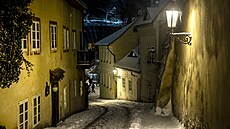 No�ní kouzlo zasn�ené Prahy. (9. ledna 2026)