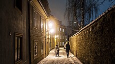 No�ní kouzlo zasn�ené Prahy. (9. ledna 2026)