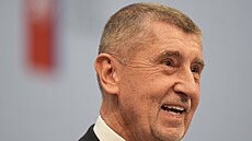 Tisková konference po jednání vlády. Na snímku premiér Andrej Babi�. (19. ledna...